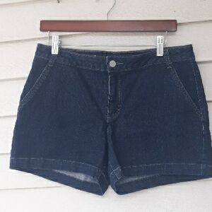 Jennifer Lopez Dark Blue Jean Shorts Size 8